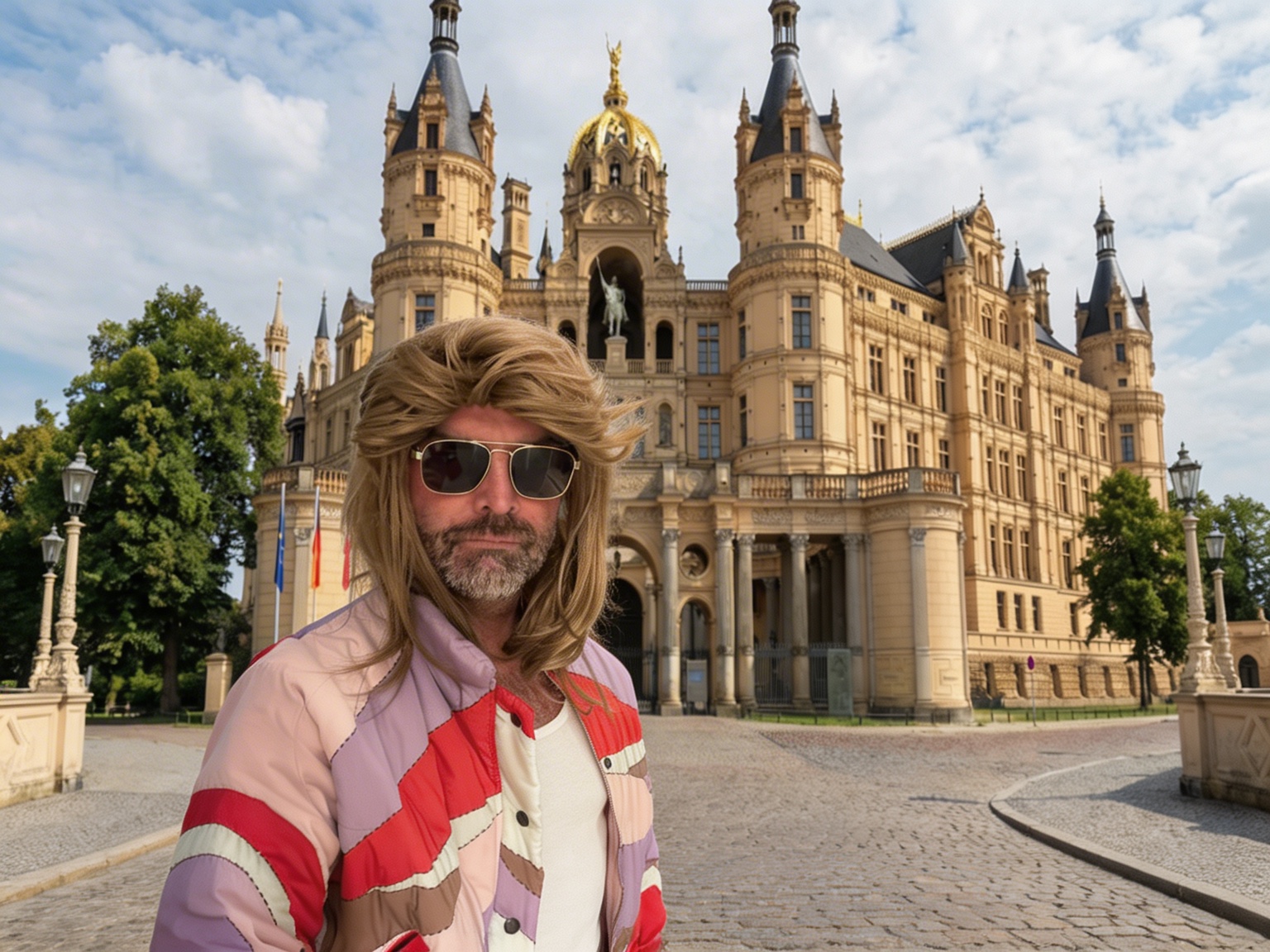Stephan Jürß vor dem Schweriner Schloss